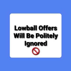 🚫 No Lowball Offers 🚫